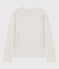 Women's Warm Iconic Round Neck Cotton T-Shirt BELUGA CHINE grey