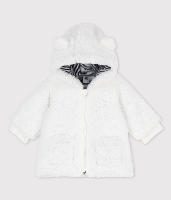 Babies' Soft Sherpa Coat MARSHMALLOW white