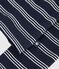 Women's stripy cotton cardigan blue/white
