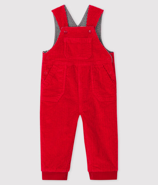 Baby boy's long dungarees TERKUIT red