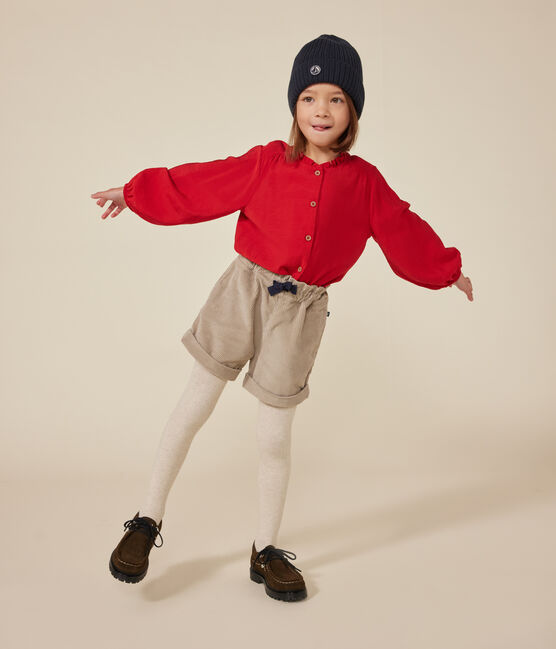 Girls' long sleeved blouse AURORA red