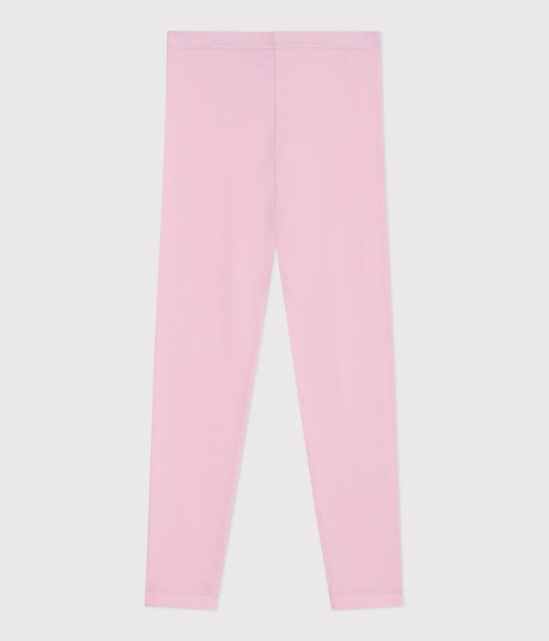 Children's plain cotton leggings MARQUISE pink