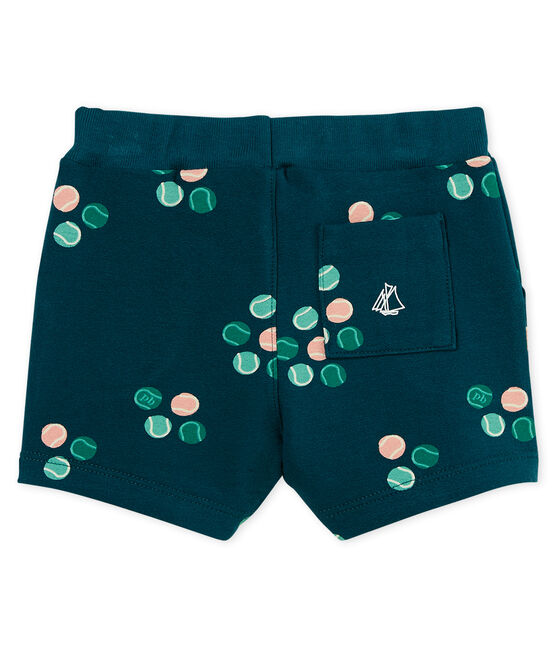 Baby boys' printed shorts PINEDE green/MULTICO white