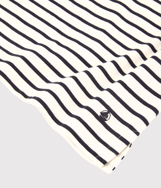 Women's Breton Cotton Top MARSHMALLOW white/SMOKING blue
