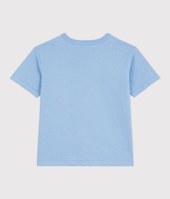 Children's short-sleeved cotton T-shirt FLO blue