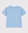 Children's short-sleeved cotton T-shirt FLO blue