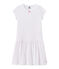 Girl's heart print nightshirt ECUME white/ROSE pink