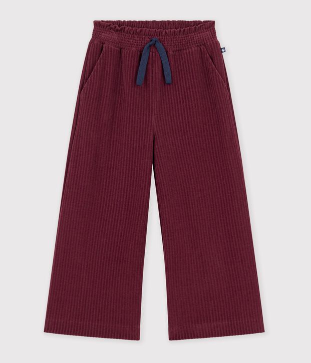 Children's wide-leg cotton trousers TRUFFE
