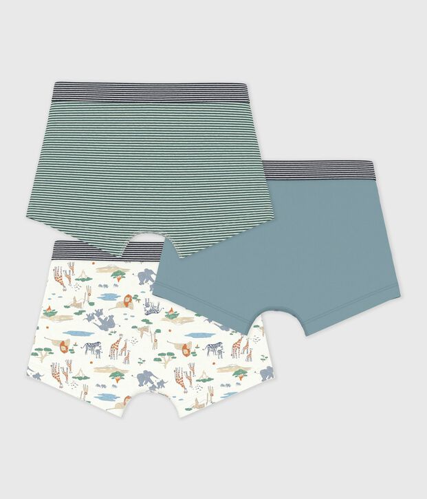 Pack of children's savanna print cotton boxers multicolor