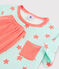 Boys' Stars and Stripes Ribbed Pyjamas MARSHMALLOW white/MULTICO white