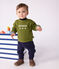 Babies' vintage Petit Bateau motif cotton sweatshirt CEDAR