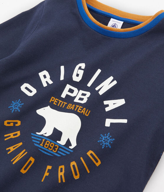 Boys' Long-sleeved T-Shirt SMOKING blue