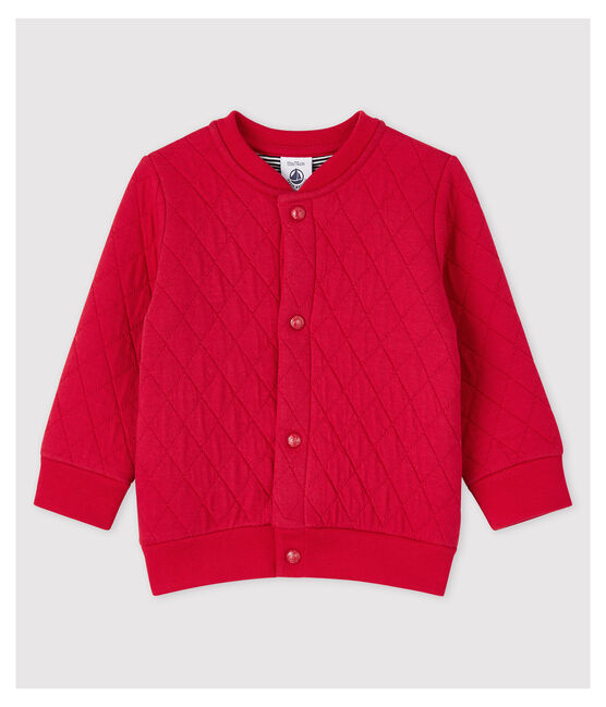 Babies' Tube Knit Cardigan TERKUIT red