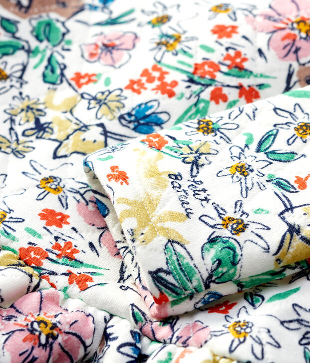 Babies' Quilted Dress white/multicolor