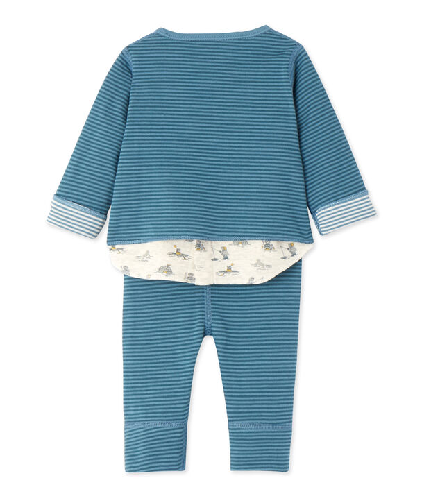Baby boy's 3-piece set green/blue