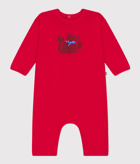 Babies' Fleece Jumpsuit CORRIDA red