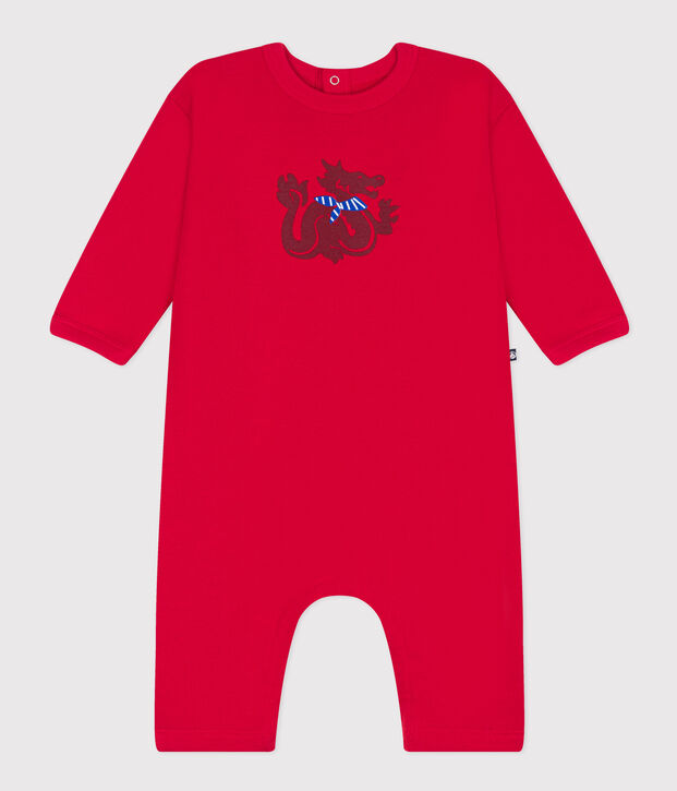 Babies' Fleece Jumpsuit red