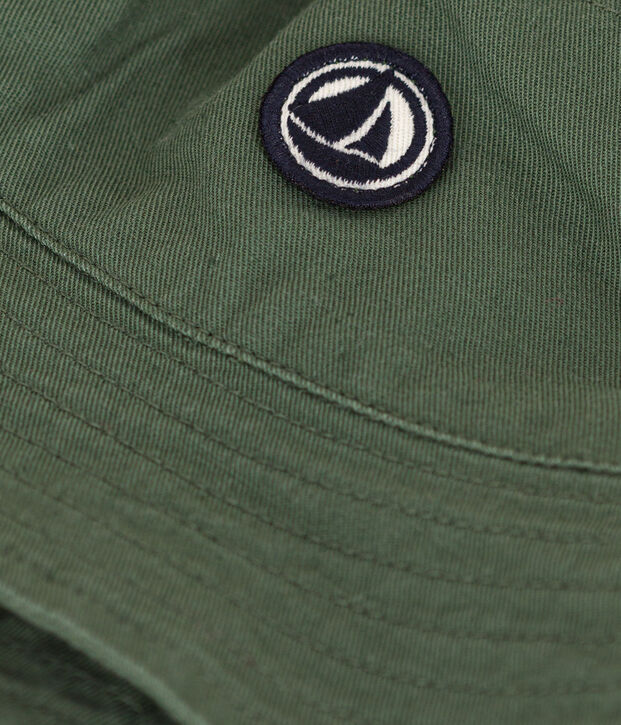 Babies' Plain Cotton Bucket Hat green