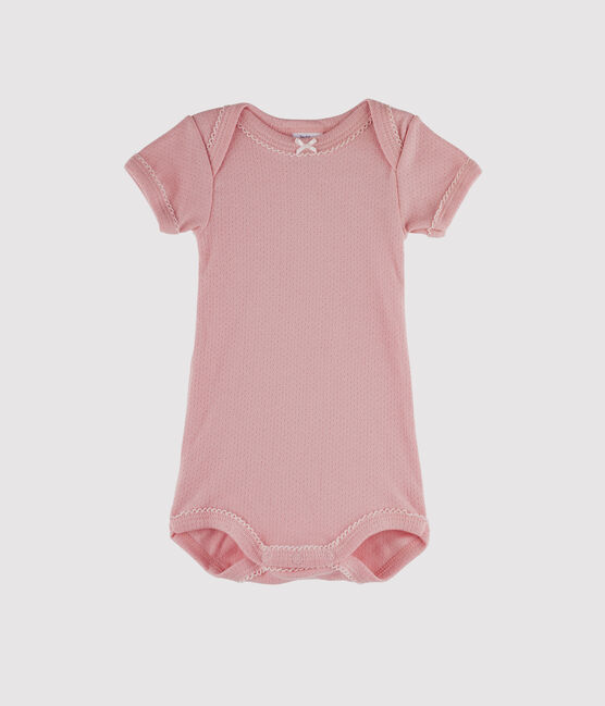 Baby Girls' Short-Sleeved Bodysuit CHARME pink