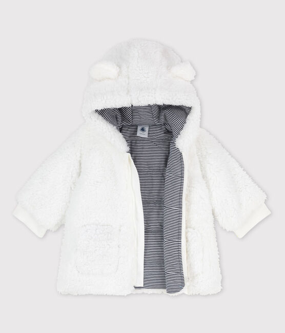 Babies' Soft Sherpa Coat MARSHMALLOW white
