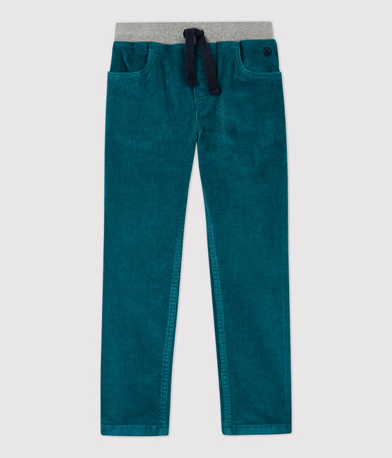 Boys' Regular Corduroy Trousers PINEDE green