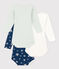 Glow-In-The-Dark Short-Sleeved Cotton Bodysuits - 3-Pack variante 1