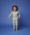 Boys' Jungle Print Cotton Pyjamas MARSHMALLOW white/MULTICO white
