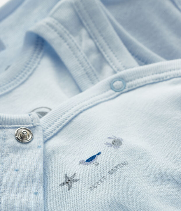 Babies' Ribbed Clothing - 2-Piece Set blue/blue