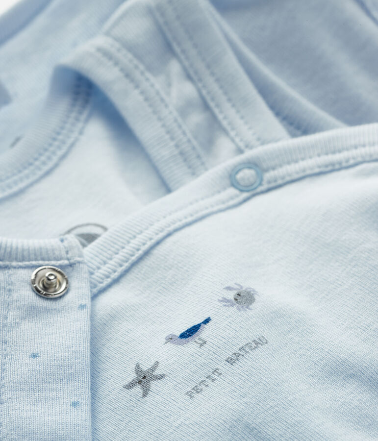 Babies' Ribbed Clothing - 2-Piece Set FRAICHEUR blue/ACIER blue