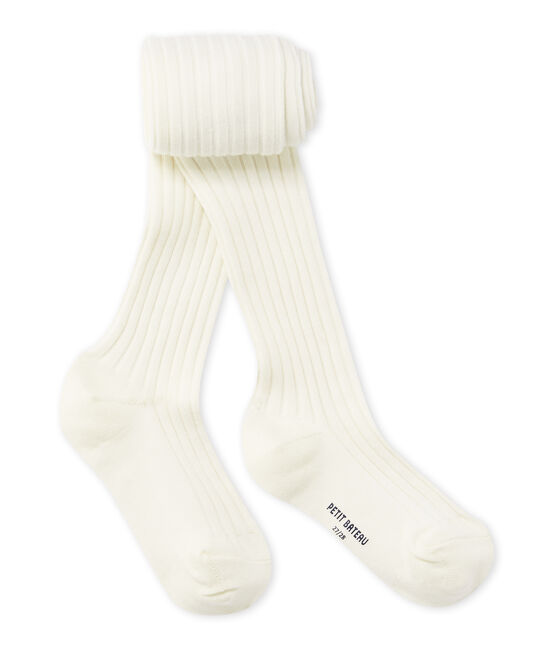 Collant fille COQUILLE beige