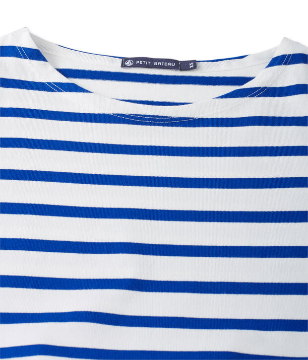 Robe femme trompe l'&oelig;il white/blue