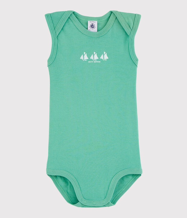 Baby Boys' Sleeveless Bodysuit green