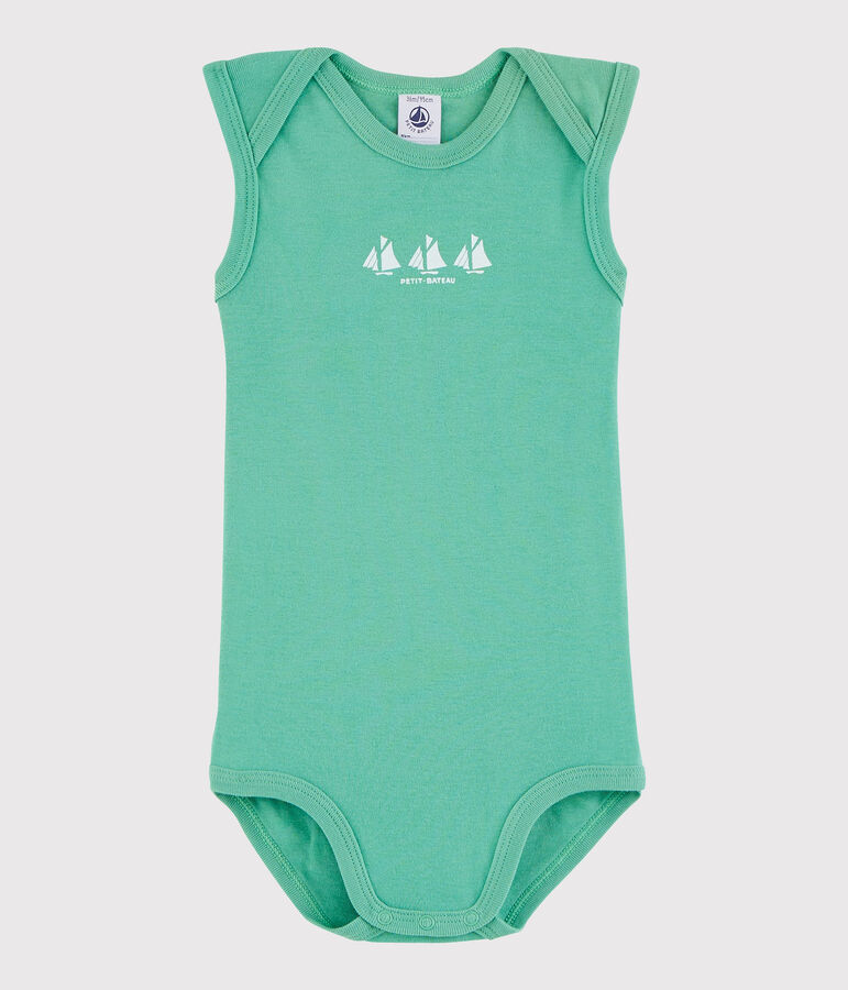 Baby Boys' Sleeveless Bodysuit ALOEVERA green