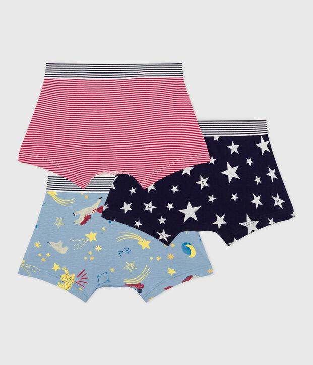 Pack of children's printed cotton boxers multicolor