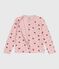 Children's printed cotton cardigan JOLI pink/MULTICO white