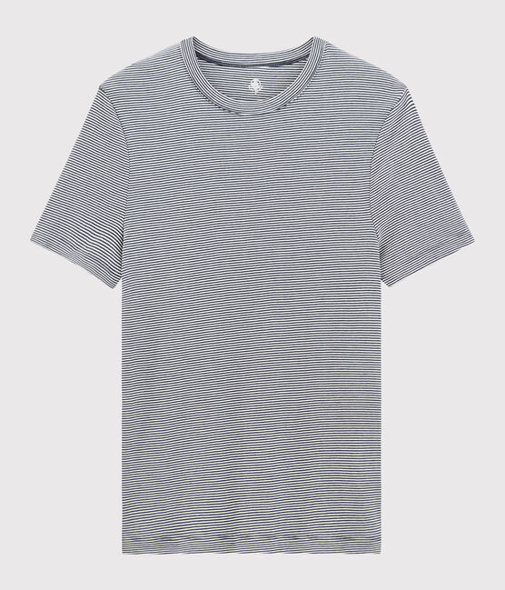 Men's short-sleeved T-shirt SMOKING blue/MARSHMALLOW white