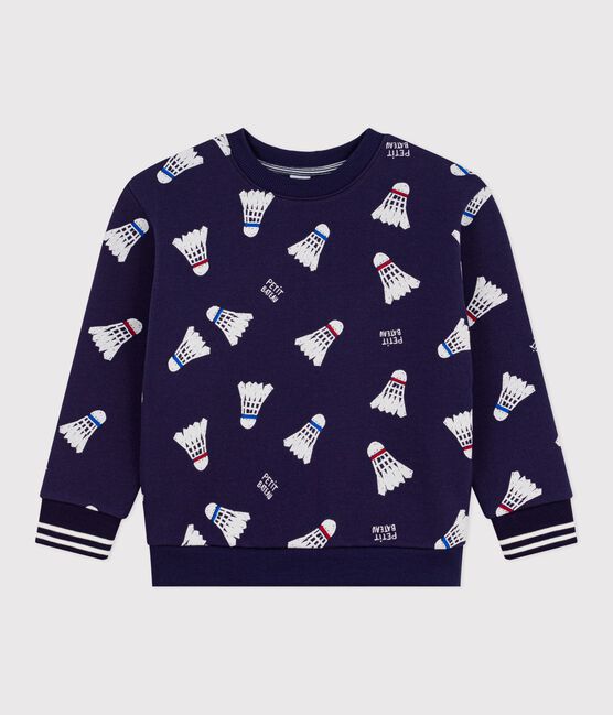 Children's printed cotton sweatshirt SOIR blue/MULTICO