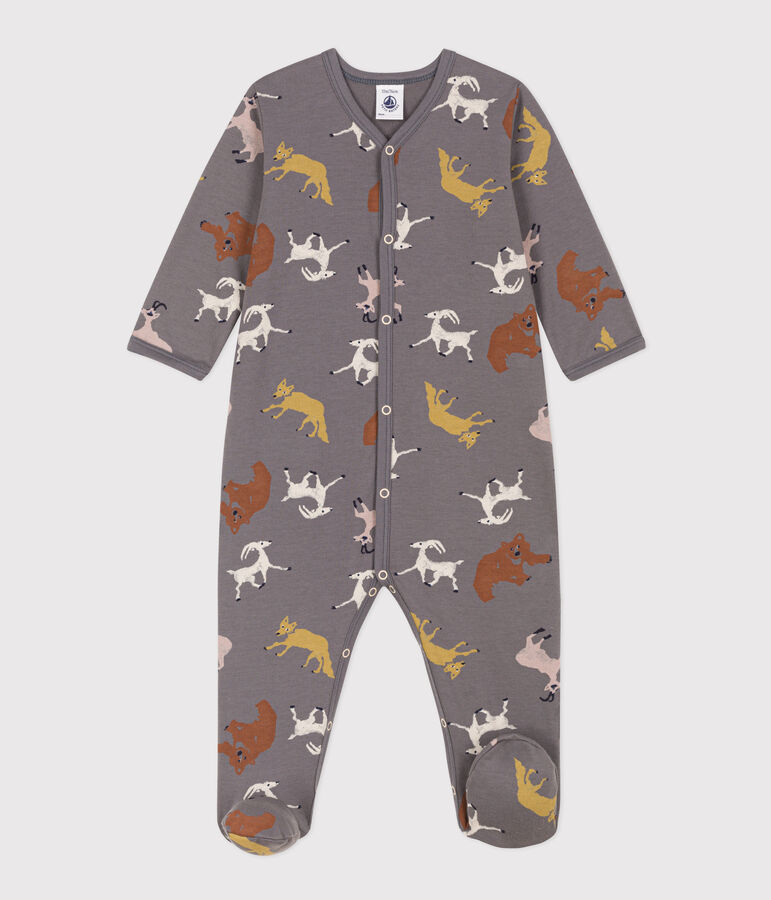Animal Patterned Fleece Pyjamas grey/multicolor