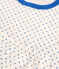 Boys' Blue Star Organic Cotton Short Pyjamas MARSHMALLOW white/BRASIER blue