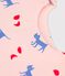 Babies' Printed Cotton Sleeping Bag MINOIS pink/MULTICO white
