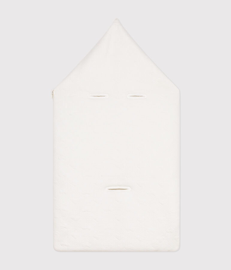 Tube knit baby nest white