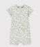 Print playsuit for baby boys MARSHMALLOW white/MULTICO white