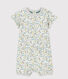 Print playsuit for baby boys