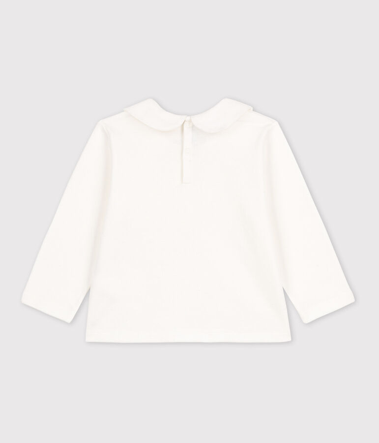 Babies' Long-Sleeved Cotton Blouse white
