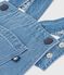 Children's cotton pinafore dress DENIM CLAIR blue