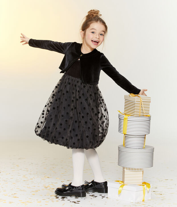 Girls' Dress + Bolero Ensemble multicolor