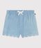 Babies' shorts in embroidered chambray BLEU CLAIR blue