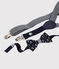 Boys' Braces and Bow Tie SMOKING blue/MARSHMALLOW white