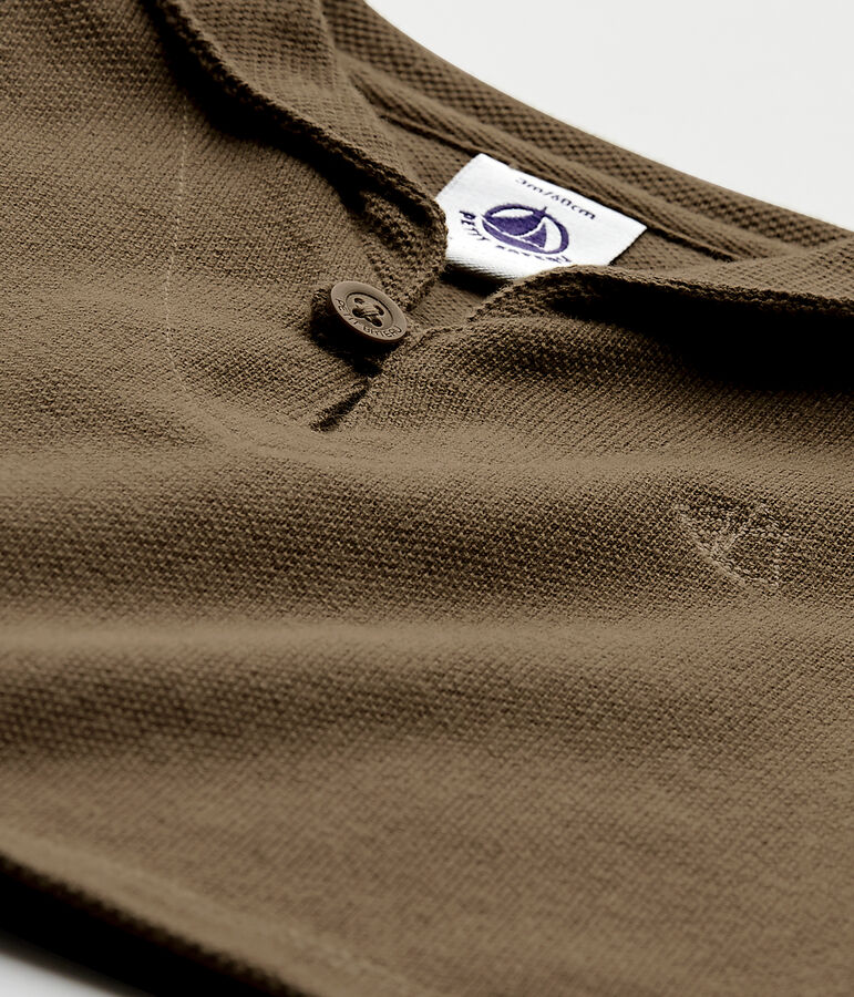 Baby boy's short-sleeved T-shirt SHITAKE brown