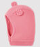 Baby's unisex plain balaclava CHEEK pink